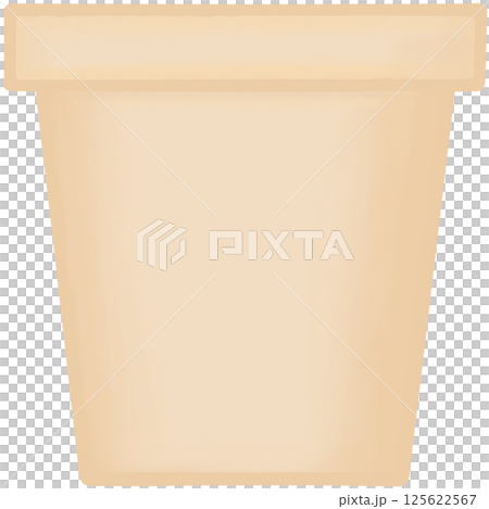 Lovely style and colors of a creamy ceramic terracotta pot for grow plant. Lovely style and colors of a creamy ceramic terracotta pot for grow plant. 125622567