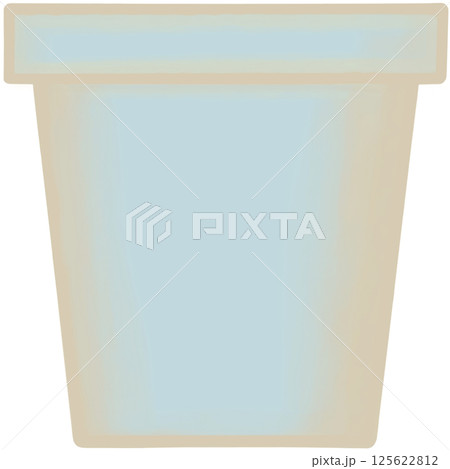 Lovely style and colors of a blue ceramic terracotta pot for grow plant. 125622812