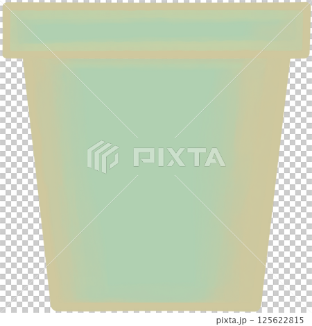 Lovely style and colors of a green ceramic terracotta pot for grow plant. Lovely style and colors of a green ceramic terracotta pot for grow plant. 125622815