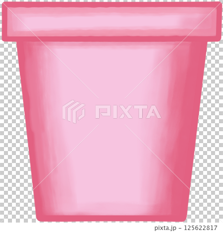 Lovely style and colors of a pink ceramic terracotta pot for grow plant. Lovely style and colors of a pink ceramic terracotta pot for grow plant. 125622817