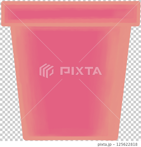 Lovely style and colors of a pink ceramic terracotta pot for grow plant. Lovely style and colors of a pink ceramic terracotta pot for grow plant. 125622818