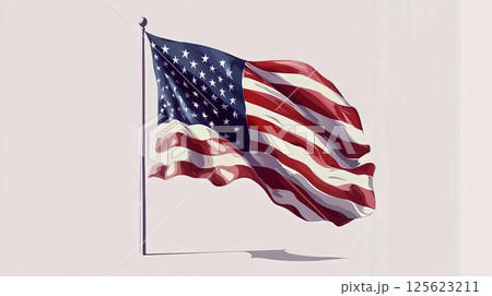 American flag. Independence Day holiday in the USA American flag. Independence Day holiday in the USA 125623211