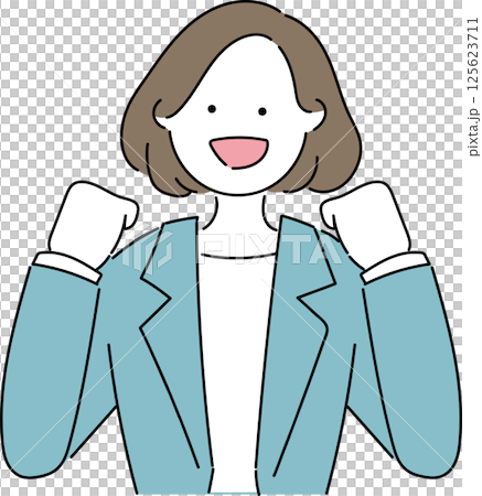 スーツ姿の女性「まかせて」 スーツ姿の女性「まかせて」 125623711