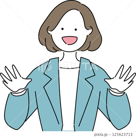 スーツ姿の女性「大丈夫」 スーツ姿の女性「大丈夫」 125623713