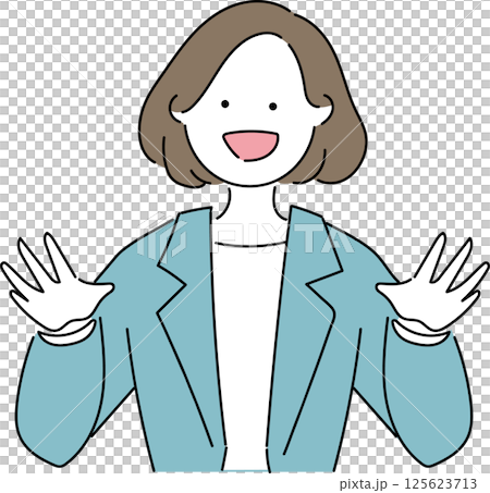 スーツ姿の女性「大丈夫」 スーツ姿の女性「大丈夫」 125623713