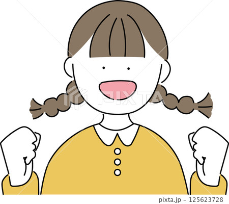 女の子「よし！」_ナチュラル 125623728