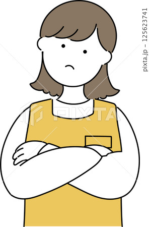 保育士さん・幼稚園の先生「考える」 125623741