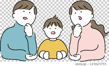 The parents and the boy said, "Wow." 125623755