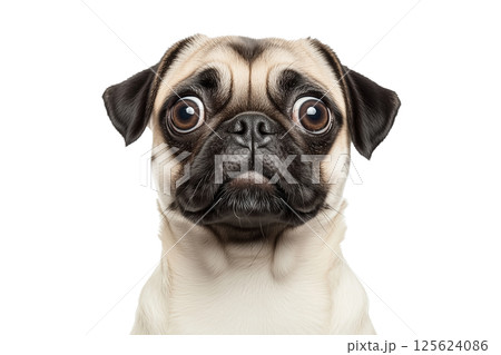 AI生成画像：パグ(png) 125624086