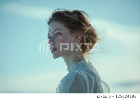 AI生成画像：女性ポートレート 125624198