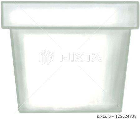Lovely style and colors of a white ceramic or terracotta pot for growing plants. Lovely style and colors of a white ceramic or terracotta pot for growing plants. 125624739