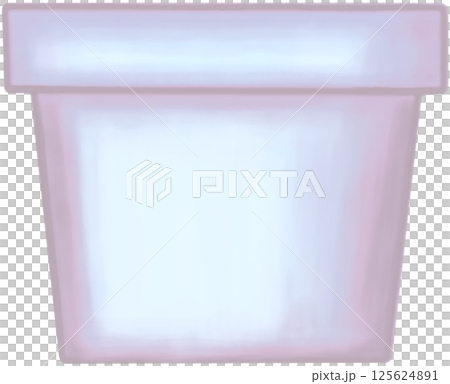 Lovely style and colors of a purple ceramic or terracotta pot for growing plants. Lovely style and colors of a purple ceramic or terracotta pot for growing plants. 125624891