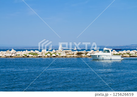 seascape with deap blue ocean waters seascape with deap blue ocean waters 125626659