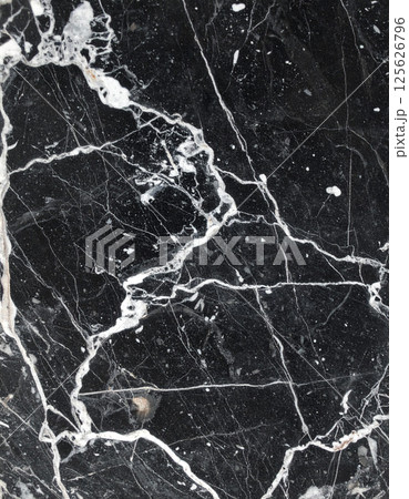 黒い大理石のテクスチャー 黒い大理石のテクスチャー 125626796