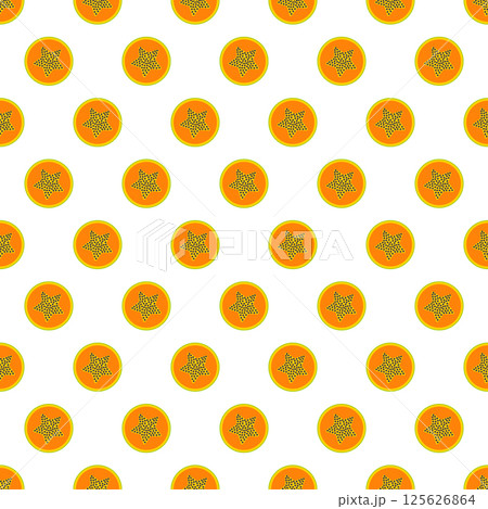 Seamless pattern with papaya fruit. 125626864