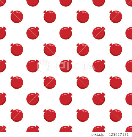 Seamless pattern pomegranate on a white background. 125627181