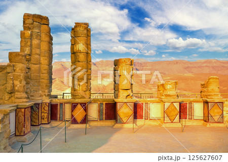 Ruins of King Herod's Masada Palace 125627607