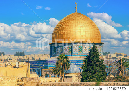 Dome of the Rock on the Temple Mount in Jerusalem, Israel 125627770