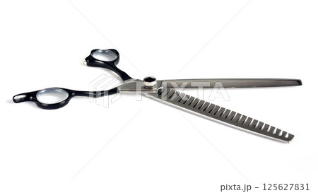 pair of scissors in studio 125627831