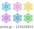 雪の結晶アイコン 125628825