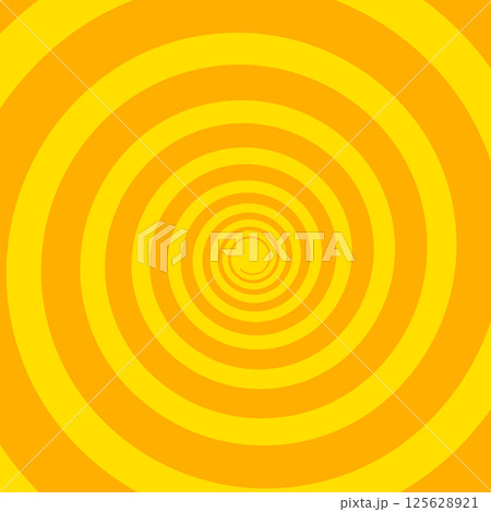 Spiral line yellow halftone pattern abstract vector illustration. 125628921
