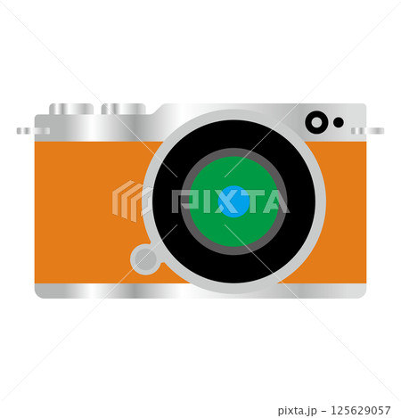 シンプルなデジタルカメラ 125629057