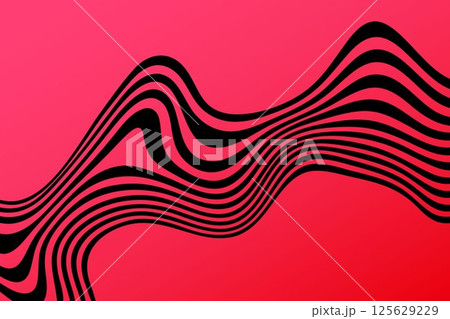Abstract vector background of blue waves. 3D optical illusion- line art. Eps 10 Abstract vector background of blue waves. 3D optical illusion- line art. Eps 10 125629229