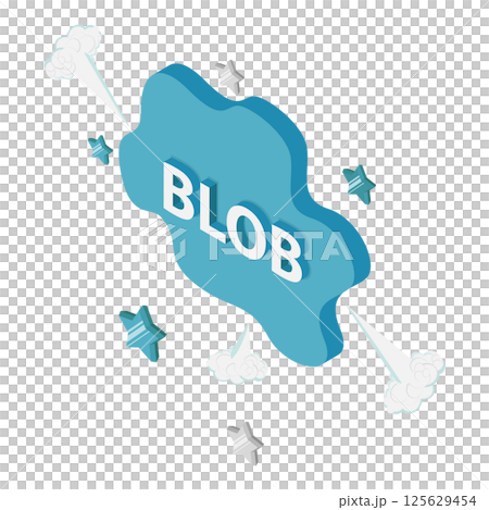 3D Isometric Flat  Illustration of Comic Sound Effects. Item 2 125629454