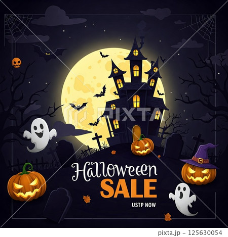 ハロウィン背景素材壁紙,ハロウィーン,ハロウィン 125630054