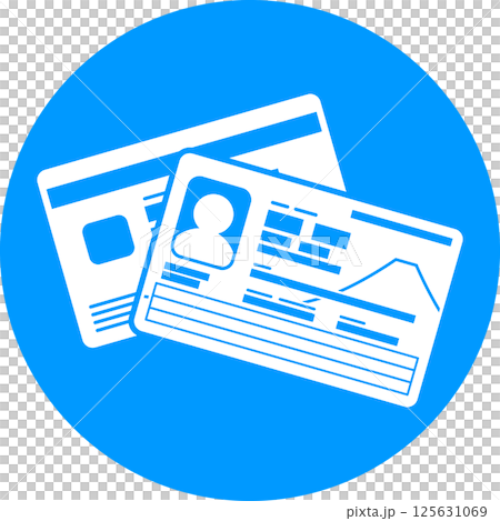 Illustration of the front and back of the next My Number Card (Personal Number Card) Vector black and white icon 2026 new design Illustration of the front and back of the next My Number Card (Personal Number Card) Vector black and white icon 2026 new design 125631069