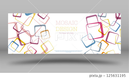 Geometric background. Layout of the cover, poster, banner, poster with squares. A template for interior design, creative design and creative ideas 125631195