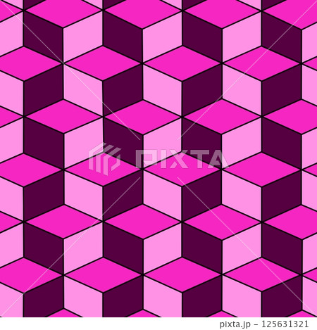 Seamless wallpaper of abstract background of pink squares 125631321