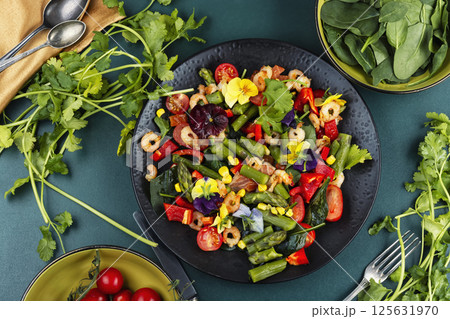 Healthy lunch plate, salad. Healthy lunch plate, salad. 125631970