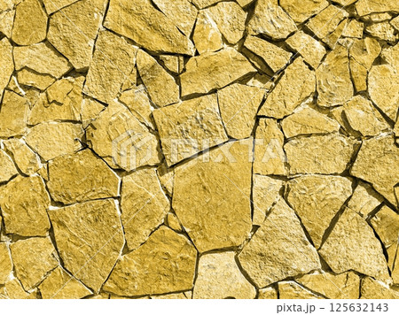 Seamless texture pattern of dry soil with cracks. Endless ornament of the old stone floor.  125632143