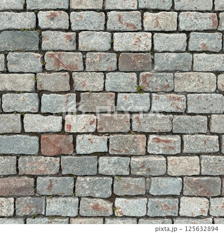 Seamless pattern with old brick wall texture for background 125632894
