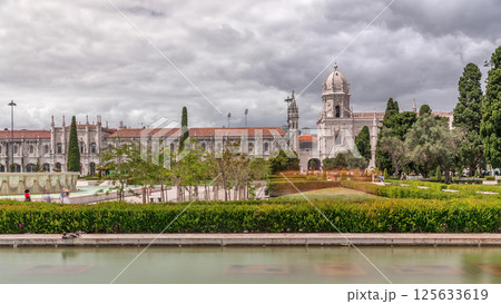 Empire Square timelapse hyperlapse, city square and park adjacent to the Jeronimos Monastery Lisbon, Portugal Empire Square timelapse hyperlapse, city square and park adjacent to the Jeronimos Monastery Lisbon, Portugal 125633619