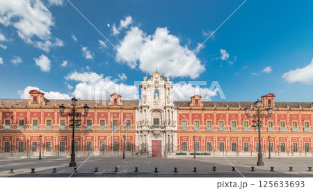 The Palace of San Telmo timelapse hyperlapse in Seville, Spain 125633693