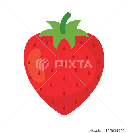 Cute strawberry vector. Vector Cute strawberry vector. Vector 125634461