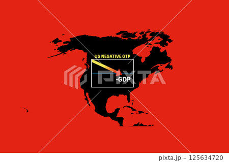 アメリカの国内総生産がマイナス成長 125634720