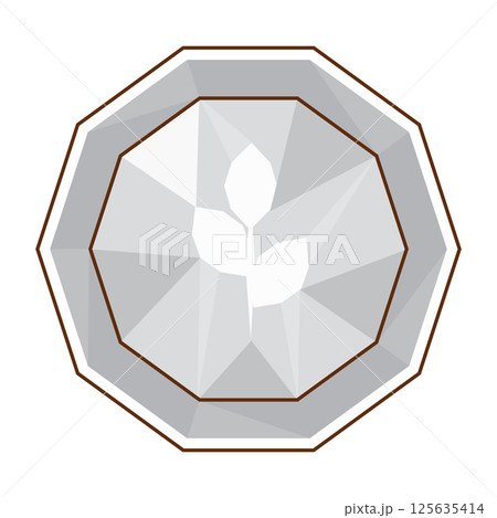 Polygonal coaster top. Vector Polygonal coaster top. Vector 125635414