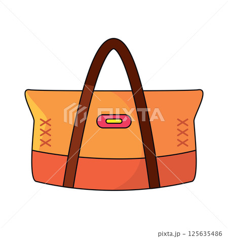 Colored gym bag. Vector 125635486