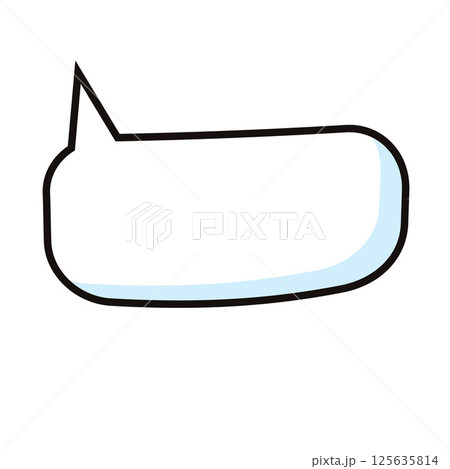 Empty comic speech bubble. Vector Empty comic speech bubble. Vector 125635814