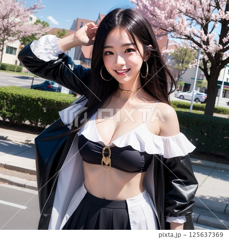 満開桜で　キメキメ　コスプレ！！ 125637369