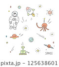 宇宙のイラストセット 125638601