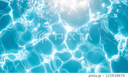 輝く陽光と水面の抽象 輝く陽光と水面の抽象 125638670