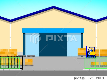 倉庫作業 125639091