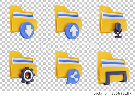 3d file folder document information archive icon set bundle 3d file folder document information archive icon set bundle 125639197