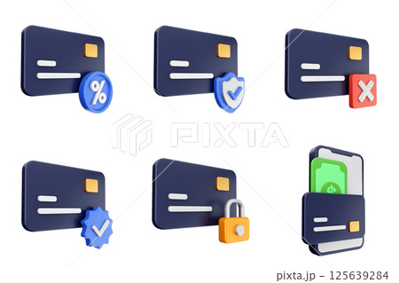 3d payment money finance transaction icon set bundle 3d payment money finance transaction icon set bundle 125639284