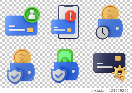 3d payment money finance transaction icon set bundle 3d payment money finance transaction icon set bundle 125639292