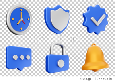 3d user interface icon set bundle 3d user interface icon set bundle 125639316